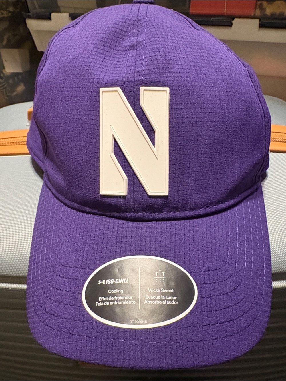 Kids Purple Baseball Cap with White 'N' Patch